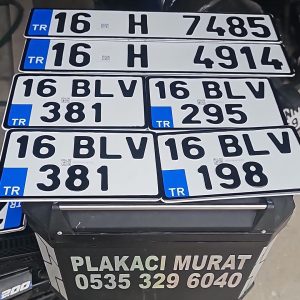 Motosiklet Plaka Basımı